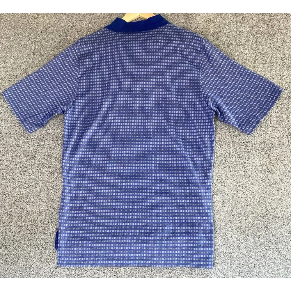 Polo Golf Ralph Lauren Men's Shirt Short Sleeve Blue 100% Pima Cotton Size M